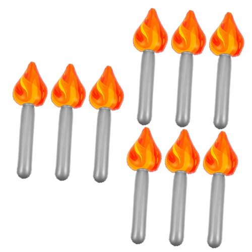 SHOWERORO 9 Stk Fackel Sportspielzeug Spielzeug für Bühnenshows kinder spielzeug Partydekoration Feuer gefälschte Flamme Dekorationen Cosplay-Requisite Taschenlampe für Bühnenauftritte Gummi von SHOWERORO