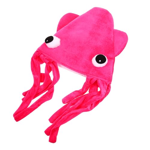 SHOWERORO Hut- tiermütze lustiger hut partyzubehör party accessoires Spielzeughut dekorativer Tintenfischhut Cosplay Hut Hut Oktopus-Hut Partyhut-Requisite Samt von SHOWERORO