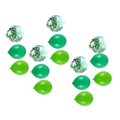 SHOWERORO Konfetti Luftballons Für Partys Ideale Deko Für Den St Patrick's Day 3 Farben Je Latexballons Für Festliche Anlässe Ohne Bänder von SHOWERORO