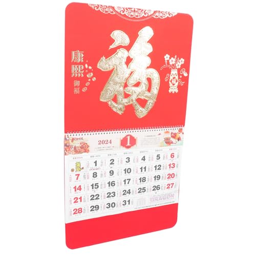 SHOWERORO Monat Kalender-whiteboard Großes Whiteboard Für Die Wand Planke Spachtelmasse Für Wände Plakatkalender Uhren Trocken Abwischbarer Kalender Trockenlöschtafel Für Die Wand Rot Papier von SHOWERORO