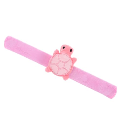 SHOWERORO Plüschpuppenarmband Gadget-magnete Anti-rutsch-polstersitz Lagerknopf Tragbare Armbänder Plüschspielzeugarmbänder Puppenarmbänder Schildkrötenarmbänder Griffknopf Pp Baumwolle Rosa von SHOWERORO