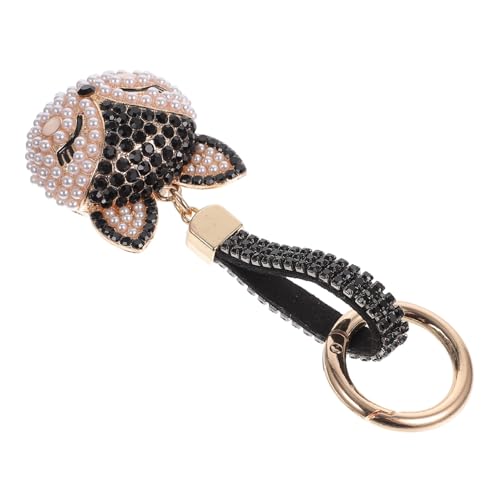 SHOWERORO Schlüsselanhänger Schlüsselringe Ornamente Tierkreis schmuckperlen beads ziernieten verkleidung kügelchen key holder Taschenanhänger Hängende Verzierung für Taschen ， Black von SHOWERORO