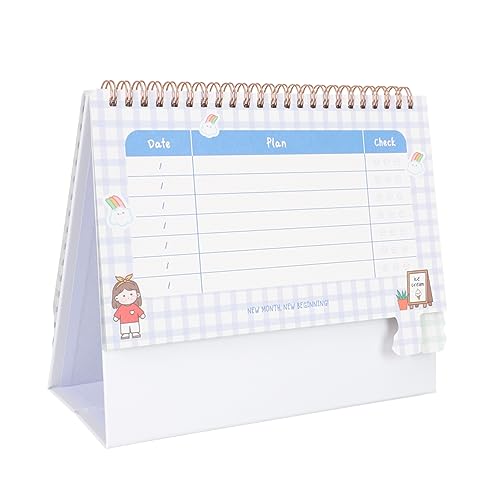 SHOWERORO Tischkalender 2023 Desktop-kalender 2023 Großer Schreibtisch Lehrertischkalender Monatlicher Tischkalender Mädchen Schreibtisch Staffelei Frauen Lichter Lustig Papier von SHOWERORO