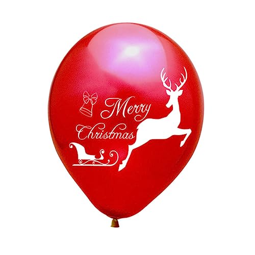 SHOWERORO Weihnachts Latexballons 20 Stück 12 Zoll Bedruckt Partydeko Set 5 Heimdekoration Für Festlichkeiten Und Feiern von SHOWERORO