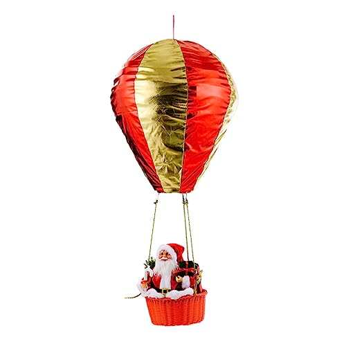 SHOWERORO Weihnachtsdeko Hängende Decke Ornament Santa Heißluftballon Für Festliche Stimmung Ideal Als Weihnachtsbaum Dekoration Oder Raumdeko Für Die Feiertage von SHOWERORO