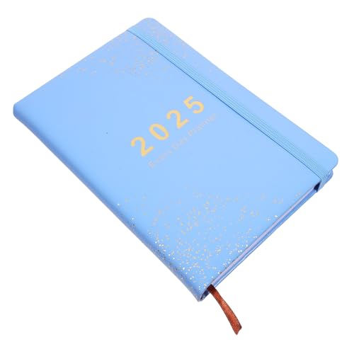 SHOWERORO Zeitplan 2025 Notizplaner Agenda Notizbuch kalender Arbeitsplanungsnotizbuch Organizer Notizbuch Zeitschriftenplaner Planer Zeitschrift Budget Bürobedarf Notizblock Papier Sky-blue von SHOWERORO