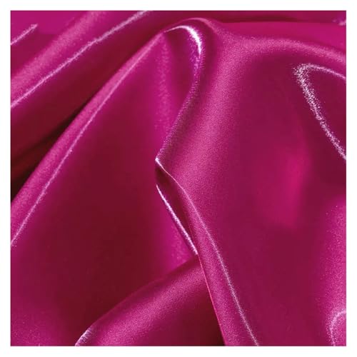 1m Satin Seidentaft Stoff Meterware 150cm Breit Seidiger Futterstoff Satinstoff zum Nähen TAFT Glänzende Stoffe Kostümstoff Glanz Satin Modestoff Bunte Dekostoff Für Hochzeit Kleider Vorhang von SHTGOI