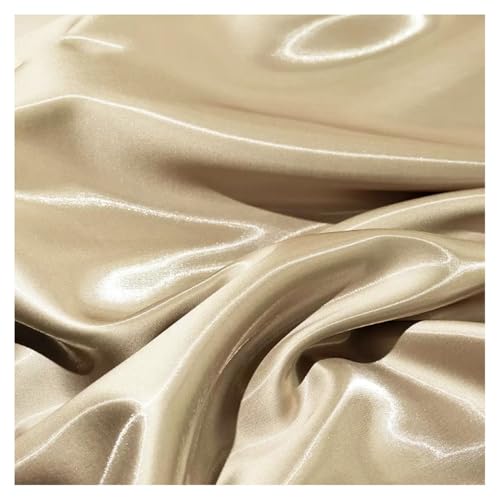 1m Satin Seidentaft Stoff Meterware 150cm Breit Seidiger Futterstoff Satinstoff zum Nähen TAFT Glänzende Stoffe Kostümstoff Glanz Satin Modestoff Bunte Dekostoff Für Hochzeit Kleider Vorhang von SHTGOI