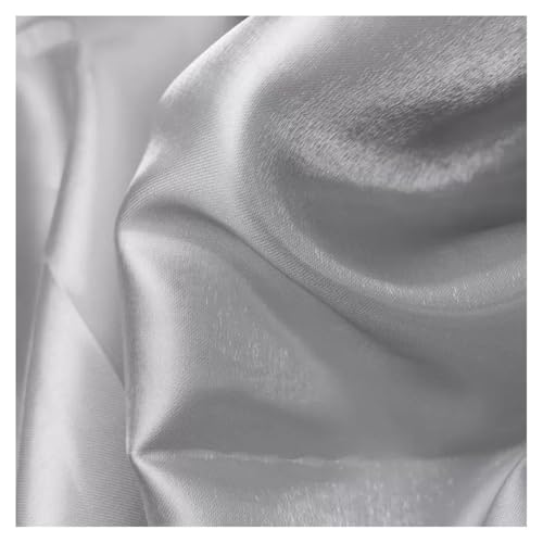 1m Satin Seidentaft Stoff Meterware 150cm Breit Seidiger Futterstoff Satinstoff zum Nähen TAFT Glänzende Stoffe Kostümstoff Glanz Satin Modestoff Bunte Dekostoff Für Hochzeit Kleider Vorhang von SHTGOI