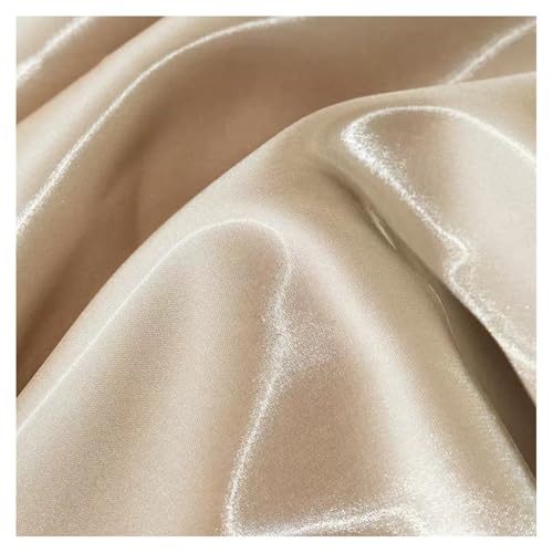 1m Satin Seidentaft Stoff Meterware 150cm Breit Seidiger Futterstoff Satinstoff zum Nähen TAFT Glänzende Stoffe Kostümstoff Glanz Satin Modestoff Bunte Dekostoff Für Hochzeit Kleider Vorhang von SHTGOI