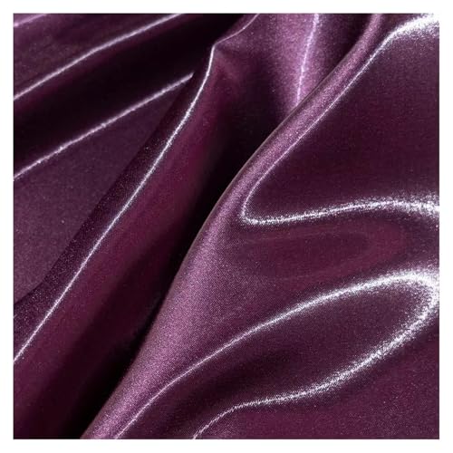 1m Satin Seidentaft Stoff Meterware 150cm Breit Seidiger Futterstoff Satinstoff zum Nähen TAFT Glänzende Stoffe Kostümstoff Glanz Satin Modestoff Bunte Dekostoff Für Hochzeit Kleider Vorhang von SHTGOI