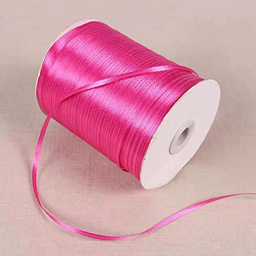 SHTGOI 1 Rolle Satinband 3 mm x 790 m Satinbänder Schleifenband Geschenkband Stoffband Dekoband Süßigkeitentüten Verschlussseil Seidenband für Hochzeit Basteln Geschenk Blume Verpackung Rosarot SHTGOI 1 Rolle Satinband 3 mm x 790 m Satinbänder Schleifenband Geschenkband Stoffband Dekoband Süßigkeitentüten Verschlussseil Seidenband für Hochzeit Basteln Geschenk Blume Verpackung Rosarot von SHTGOI