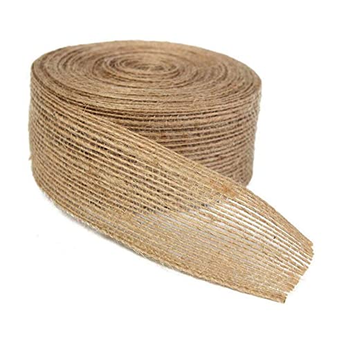 SHTGOI Juteband Breit 1.5cm Lang 15m Natur Jute Bänder Vintage Geschenkband Hessisches Band Sackleinen Dekoband Burlap Band für Hochzeitdeko DIY Handwerk Weihnachten Geschenkverpackung von SHTGOI