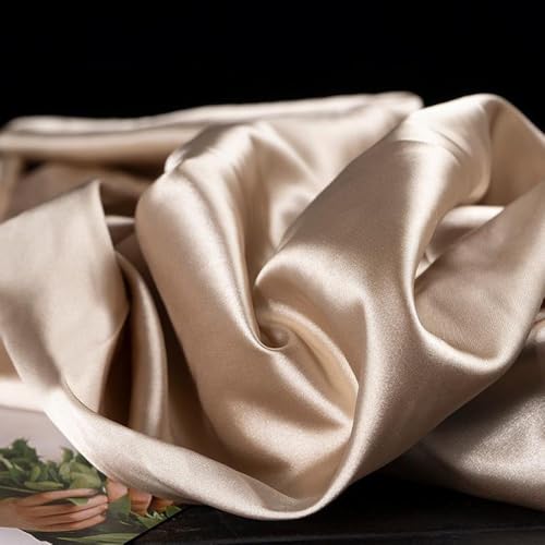 Seiden Satin Stoff 1 Yards *150cm Glitzer Satinstoffe Breit Satin Stoff Meterware aus Polyester für Halloween Hochzeit Abendkleid Kostüme Nähen DIY Bastel Modestoff Dekostoff Kostümstoff von SHTGOI