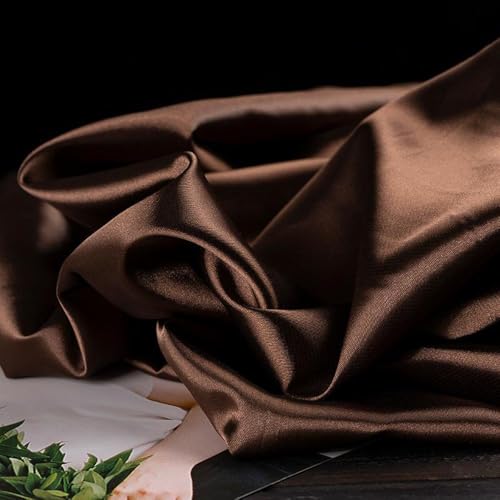 Seiden Satin Stoff 1 Yards *150cm Glitzer Satinstoffe Breit Satin Stoff Meterware aus Polyester für Halloween Hochzeit Abendkleid Kostüme Nähen DIY Bastel Modestoff Dekostoff Kostümstoff von SHTGOI