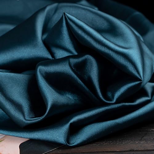 Seiden Satin Stoff 1 Yards *150cm Glitzer Satinstoffe Breit Satin Stoff Meterware aus Polyester für Halloween Hochzeit Abendkleid Kostüme Nähen DIY Bastel Modestoff Dekostoff Kostümstoff von SHTGOI