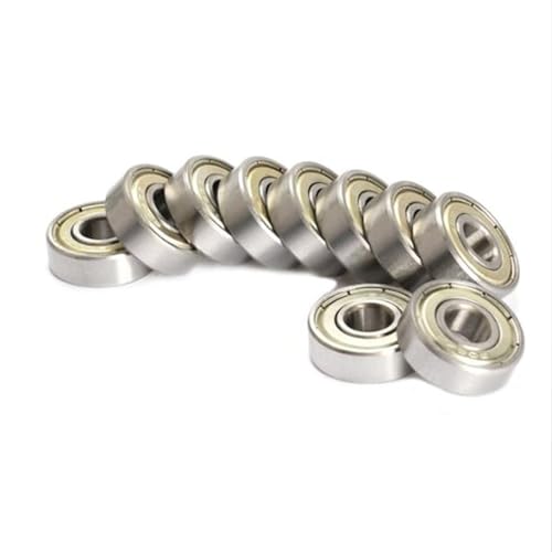 Deep Groove Ball Bearings 10 Stück Lager 608 608Z 608ZZ 8x22x7 geschirmte Miniaturkugellager MINI Kugellager von SHUAINAN