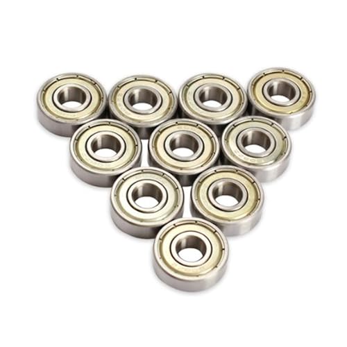 Deep Groove Ball Bearings 50 Stück Lager 608 608Z 608ZZ 8X22X7 geschirmte Miniaturkugellager MINI Kugellager von SHUAINAN