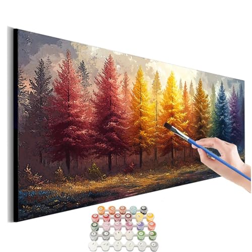 Malen Nach Zahlen Baum Malen Nach Zahlen Erwachsene kinder Farbe Malen Nach Zahlen ab 10 Jahre Mädchen DIY Paint by Numbers Kreativ Heimdekoration Geschenke für Männer Frauen (Rahmenlos) 30x60cm M-335 von SHUIYAZI