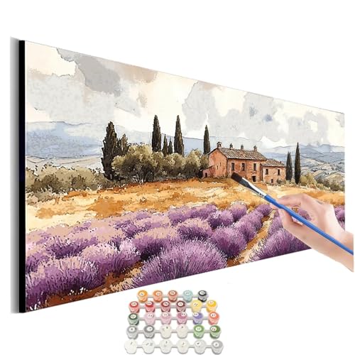 Malen Nach Zahlen Landschaft Malen Nach Zahlen Erwachsene kinder Blume Malen Nach Zahlen ab 10 Jahre Mädchen DIY Paint by Numbers Heimdekoration Geschenke für Männer Frauen (Rahmenlos) 30x60cm M-555 von SHUIYAZI