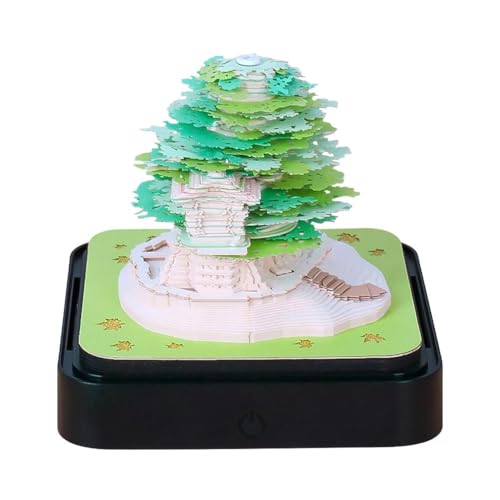 SHYKNYU 2025 Kalender Memo Pad 3D Notizen Notizblock Romantischer Baum Hochzeit Geburtstag Geschenke R4o3 Party Haus Dekoration Kalender Schreibtisch von SHYKNYU