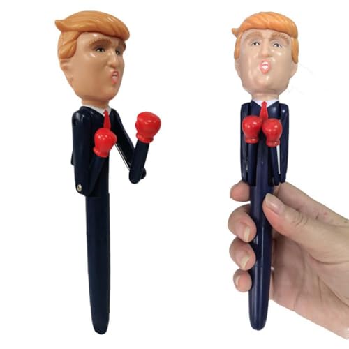 SHYKNYU Tru*p Merchandise, Talking Tru*p Stift, Präsident Tru*p Boxstift, lustiger DJT Streich-Box-Stift, Signierstift, Stressabbau-Kugelschreiber, Geschenk für Männer von SHYKNYU