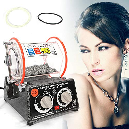 SHZICMY Poliermaschinen Poliertrommel Kugelmühle Rotationspolierer Poliermaschine 3KG Capacity Jewelry polishing Machine 220V Jewelry Tumbler Polierer Jewelry Automatische Polisher von SHZICMY