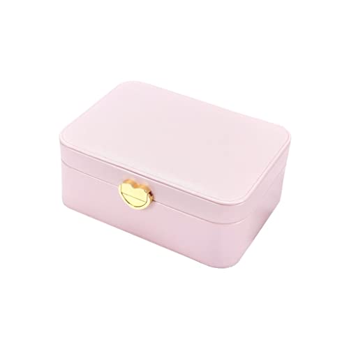 SHZZHS Schmuck-Organizer, Schmuckschatulle, doppelte Aufbewahrungsbox, Kosmetikbox, Ring, Ohrringe, Halskette, Armbanduhr, kleine Schmuck-Aufbewahrungsbox, Schmuckschatulle (Farbe: B) (B) von SHZZHS