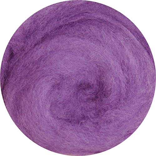 Filzwolle 100% Wolle zum Filzen Trockenfilzen Nassfilzen - Lavendel Violett 25 g von SIA COLLA-S