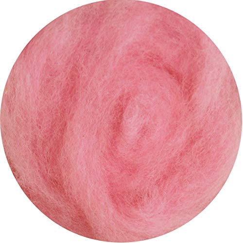 SIA COLLA-S Filzwolle 100% Wolle zum Filzen Trockenfilzen Nassfilzen - Verdunkeln Rosa Rot Lila 75 g von SIA COLLA-S