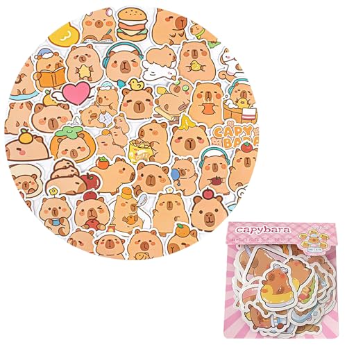 SICONEL 200 Pcs Capybara Sticker Wasserdicht Cool and Cute von SICONEL