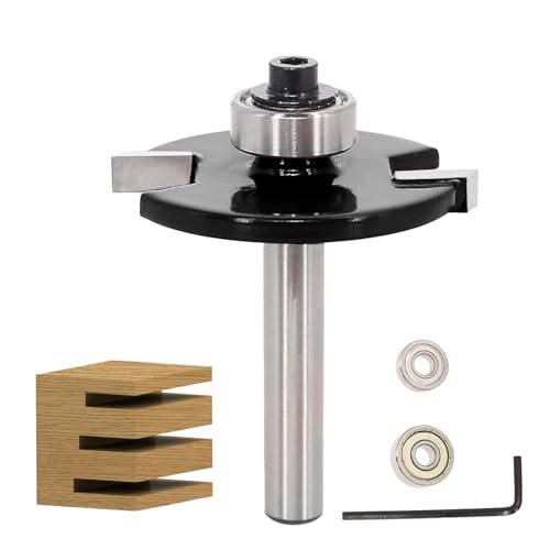 Nutfräser Router Bit 1/4 mit 2 Kugellagern von SICWOOD