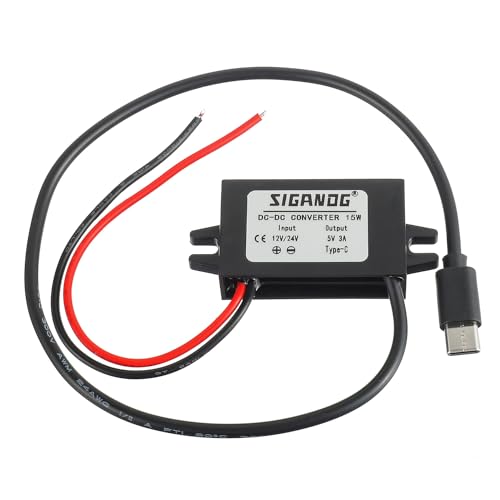 SIGANDG 8V-32V zu 5V Spannungs-wandler USB Type-C DC-DC 12V/24V auf 5V 3A Spannungs-wandler Step-down Ladegerät Volt Lade-regler von SIGANDG