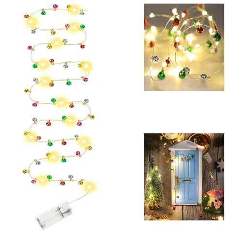 SIGANDG LED Lichterkette(ohne Batterie), 2 Meter 20 LED Micro Silberdraht Lichterkette Innen Batteriebetrieben für Party Weihnachten Hochzeit Halloween Innen Deko, Warmweiß von SIGANDG