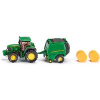 siku Traktor John Deere 7530 mit Ballenpresse 990 1665 Spielzeugauto von SIKU