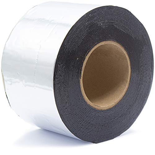 SILISTO Bitumenband Reparaturband 200mm x 10 Meter, Farbe Alu - Klebeband für Risse und Fugen, Dichtungsband gegen Wasser und Feuchtigkeit, selbstklebend, Dach und Schornsteindichtung von SILISTO