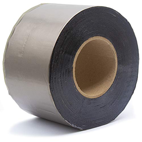 SILISTO Bitumenband Reparaturband 200mm x 10 Meter, Farbe Blei - Klebeband für Risse und Fugen, Dichtungsband gegen Wasser und Feuchtigkeit, selbstklebend, Dach und Schornsteindichtung von SILISTO