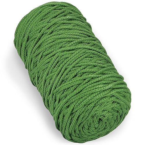 1 PCS 200g Avocado 100% Baumwolle Garn hohl gestrickt Häkeln Garn, 164 Yards Stoff Garn Runde Seil Garn für DIY Handtasche Geldbörse Korb Kissen Häkeln Tasche von SIMEIQI