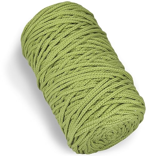 1 PCS 200g grün 100% Baumwolle Garn hohl gestrickt Crochet Yarn, 164 Yards Stoff Garn Runde Seil Garn für DIY Handtasche Geldbörse Korb Kissen Häkeln Tasche von SIMEIQI