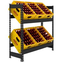 Simonrack Getränkekistenregal SIMONBOTTLE 2 8425437129582 anthrazit 100,0 x 30,0 x 100,0 cm von SIMONRACK