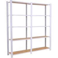 Simonrack Regal OFFICLICK 8425437127335 weiß, braun 160,0 x 30,0 x 210,0 cm von SIMONRACK