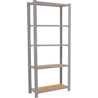 Simonrack Regal OFFICLICK 8425437127533 grau, braun 80,0 x 30,0 x 210,0 cm von SIMONRACK