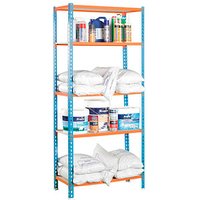 Simonrack Schwerlastregal MADERCLICK MINI 8435104937259 blau, orange 80,0 x 30,0 x 180,0 cm von SIMONRACK