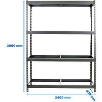 Simonrack Schwerlastregal SIMONFORTE 8435104975961 grau 240,0 x 60,0 x 200,0 cm von SIMONRACK