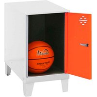 Simonrack Spind SIMONLOCKER DISM weiß, orange 8425437121302, 1 Schließfach 40,0 x 50,0 x 57,5 cm von SIMONRACK