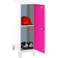 Simonrack Spind SIMONLOCKER DISM weiß, pink 8425437120862, 1 Schließfach 30,0 x 50,0 x 101,5 cm von SIMONRACK