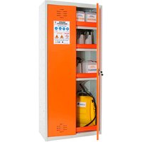 Simonrack Umweltschrank SIMONLOCKER 8425437143243 lichtgrau, orange 80,0 x 40,0 x 180,0 cm, zerlegt von SIMONRACK