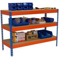 Simonrack Werkbank SIMONWORK BASIC 3 orange, blau 120,0 x 60,0 x 90,0 cm von SIMONRACK