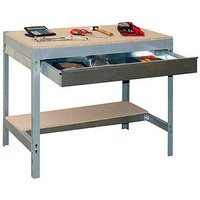 Simonrack Werkbank SIMONWORK BT0 BOX grau 1 Schublade 121,0 x 76,0 x 84,2 cm von SIMONRACK