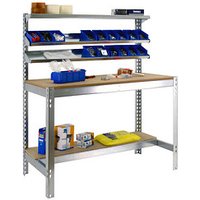 Simonrack Werkbank SIMONWORK BT1 silber 151,0 x 76,0 x 144,5 cm von SIMONRACK